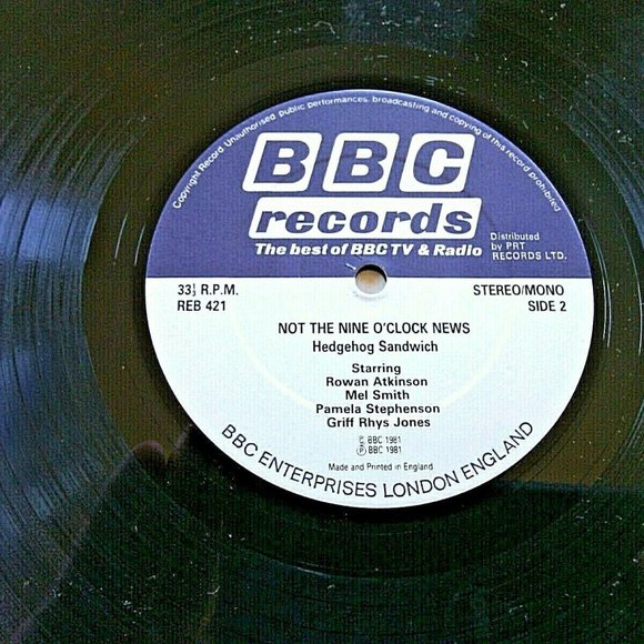 Vintage British Vinyl LP Not The 9 o'clock News Hedgehog Sandwich BBC Comedy UK - Picture 7 of 15